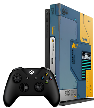 Microsoft Xbox One X Cyberpunk 2077 Limited Edition 1 TB with Black Controller - Image 1